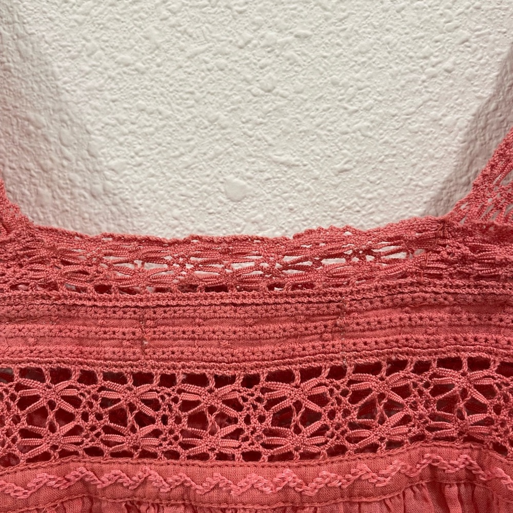 DOEN Coral Pink Cotton Nightgown Dress Size XS - Picture 9 of 15